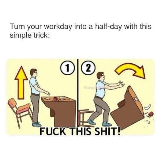 How to quit mentally by noon: just say nope - meme