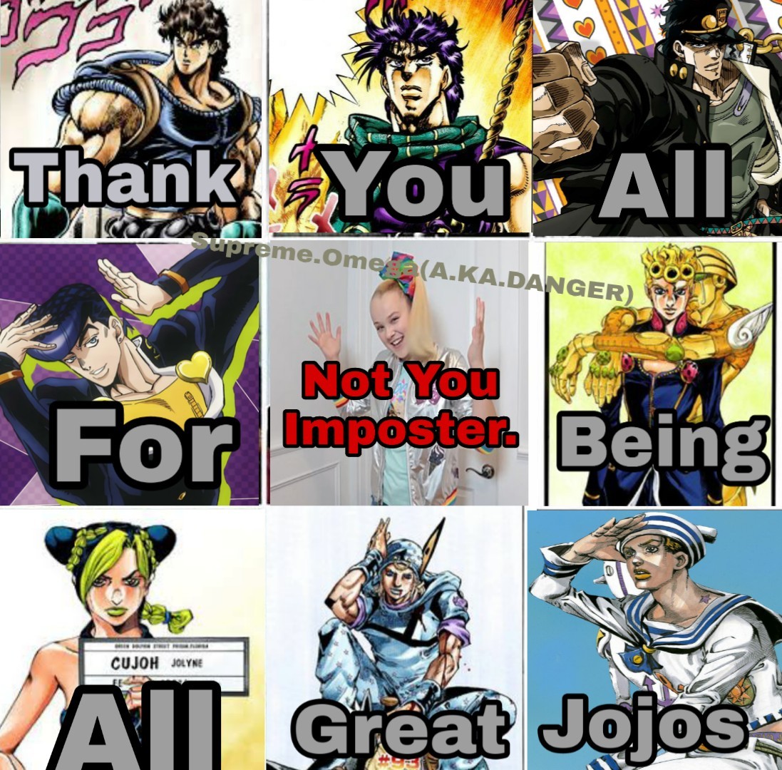 jojo bizarre adventure meme