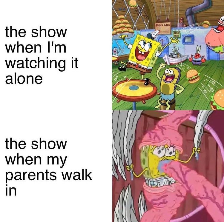 that episode of spongebob is cursed - meme