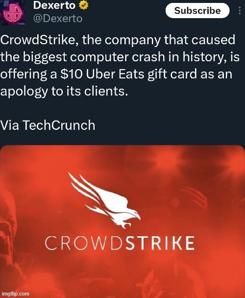 The best Crowdstrike memes :) Memedroid