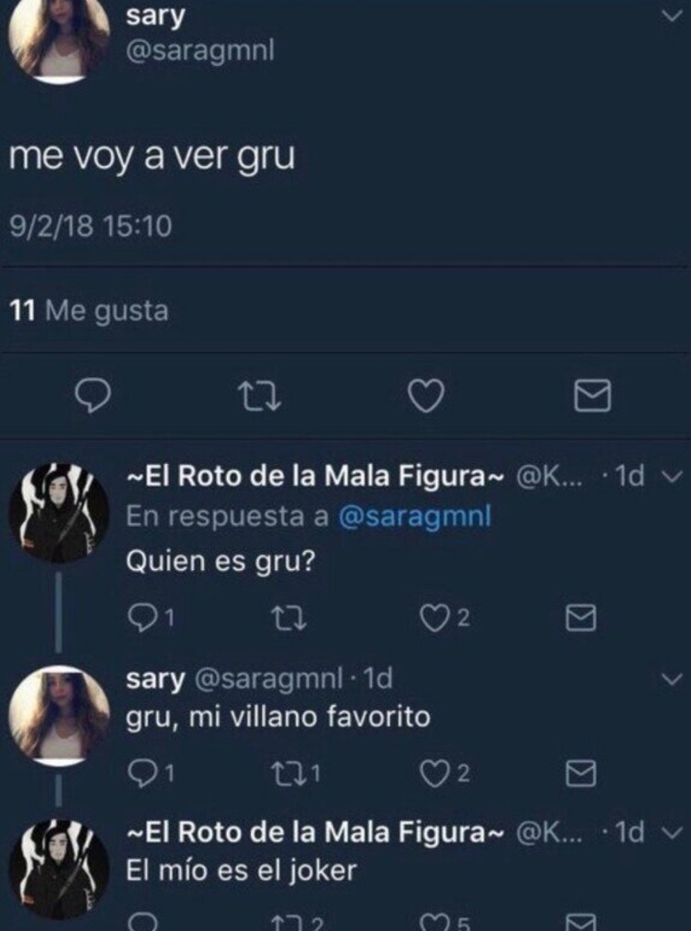 gru, mi villano favorito. el mío es el joker - meme