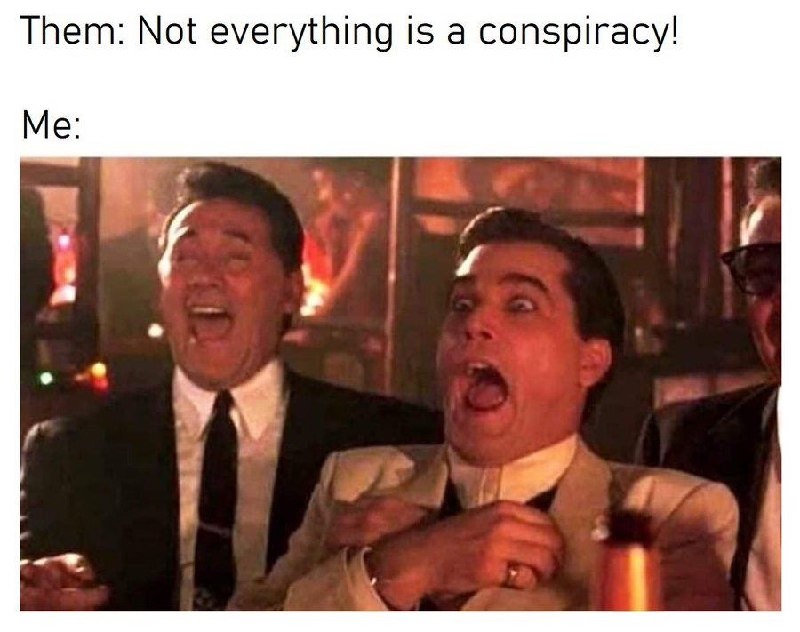 Me connecting dots that don't exist - meme