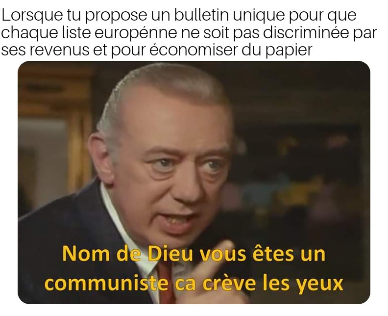 Sounds like "principe d'égalité" propaganda but ok - meme
