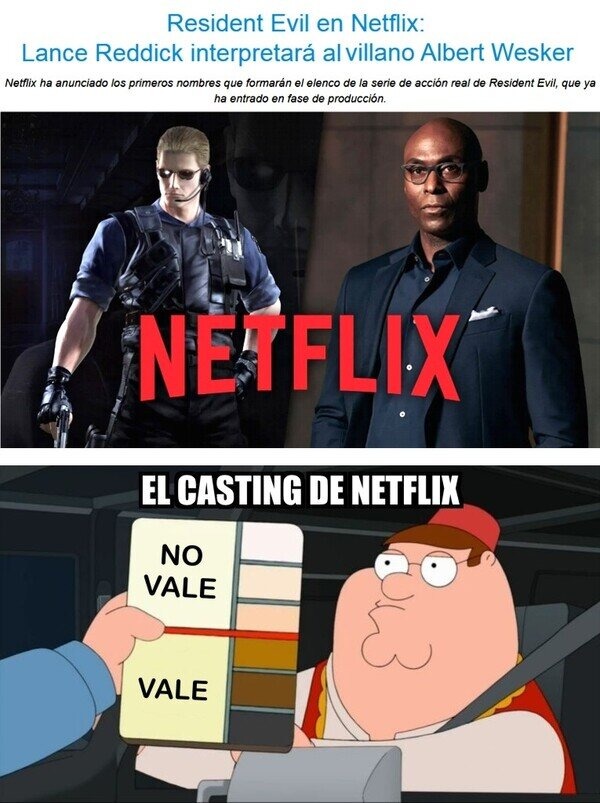 El casting de Netflix - meme