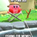Kirby fishing