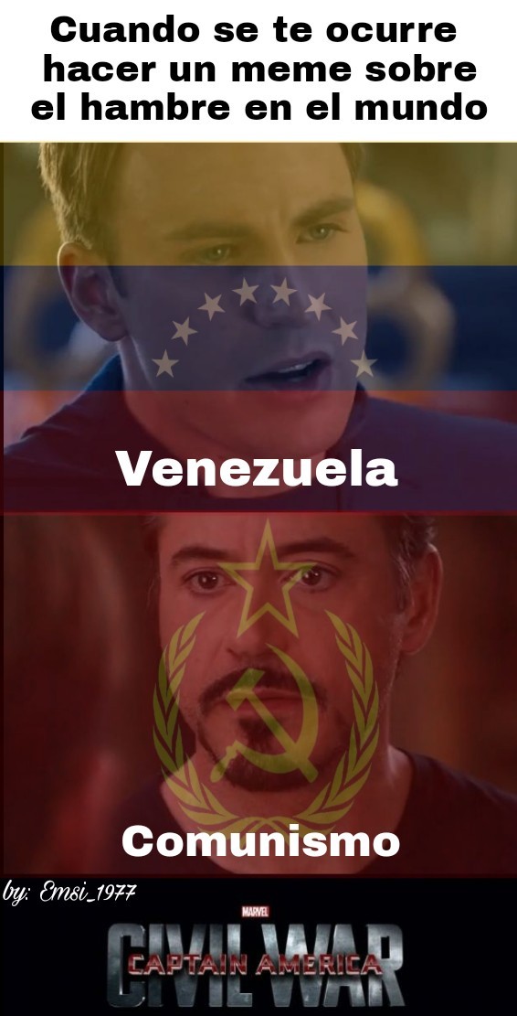 Lamento si eres de venezuela y te ofendiste, no era mi intención, solo es humor - meme