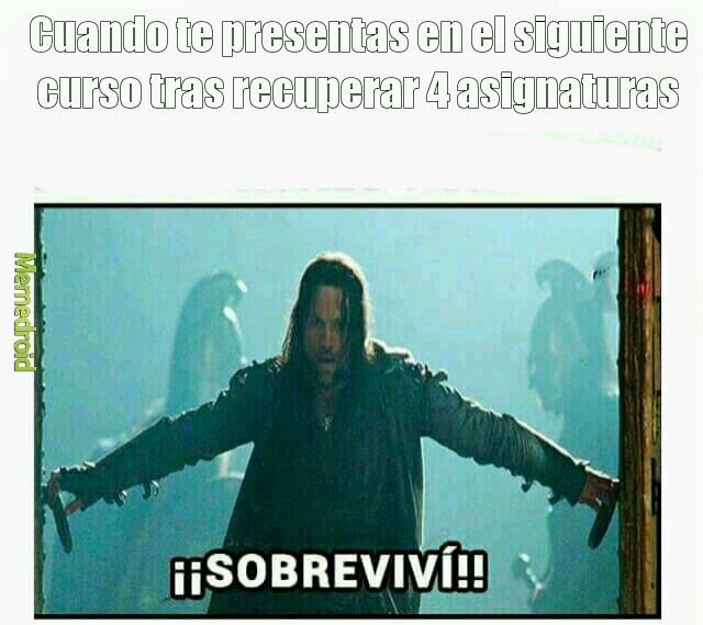 Aragorn, hijo de Arathorn, heredero de Isildur - meme