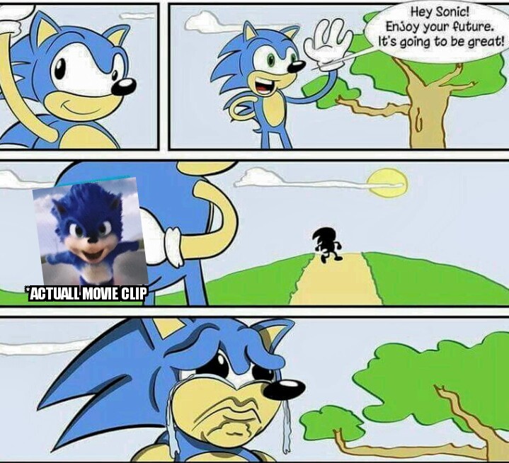 What the fuck happened to sonic?! - meme