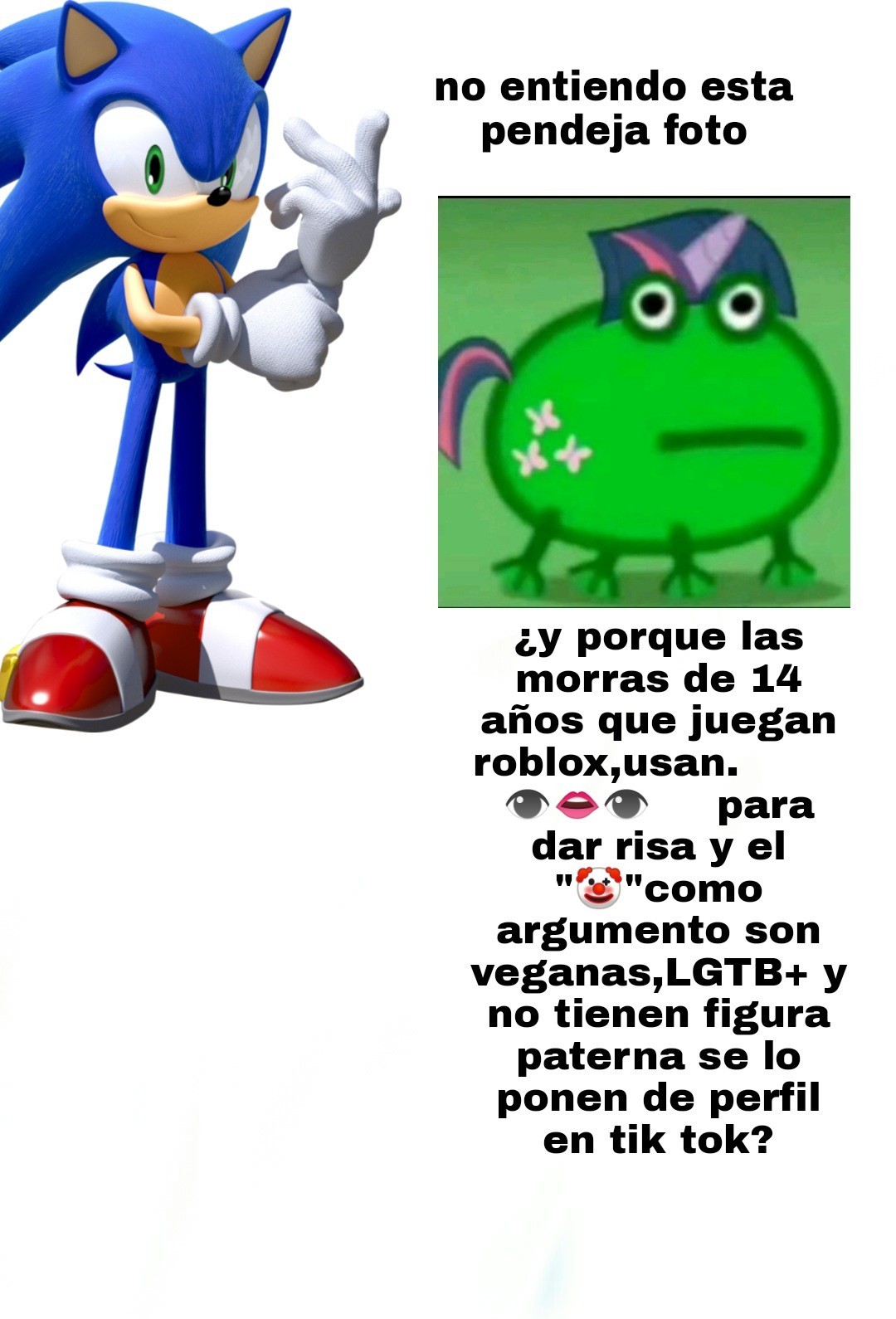 Top Memes De Morras Basicas En Espanol Memedroid - quién mató a sonic en roblox