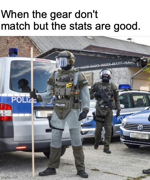 Gear and stats - meme