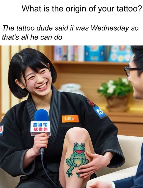 Wednesday tattoo meme