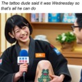 Wednesday tattoo meme
