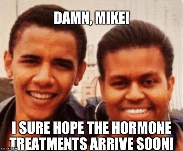 Obama and Big Mike meme