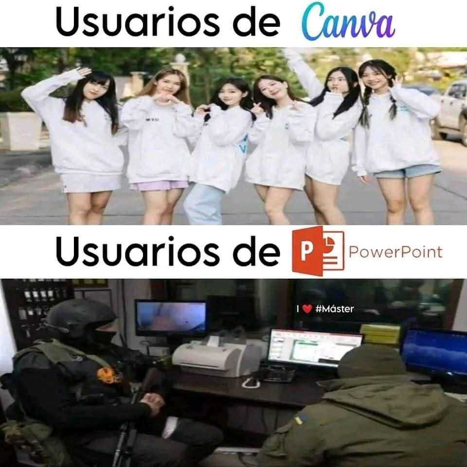 Los de canva la tienen fácil - meme