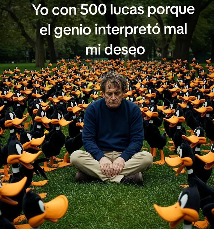 le pedí al genio 500 lucas - meme