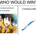 my bet's on the toothbrush