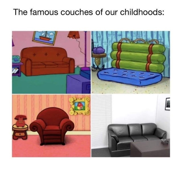 Famous couches - meme