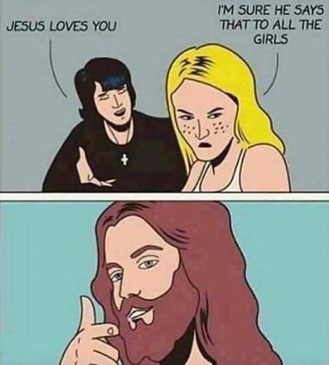 Playboy Jesus - meme