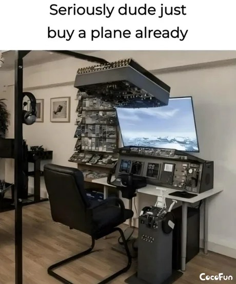 Flight simulator - meme