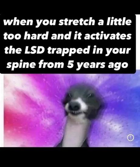 That one stretch that unlocks old LSD - meme