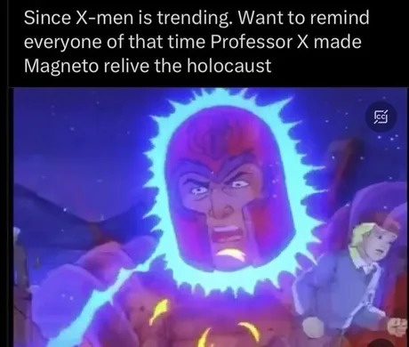 Professor X is the villain - meme