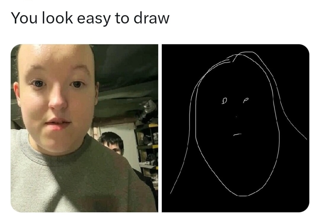 ﻿You look easy to draw 0
