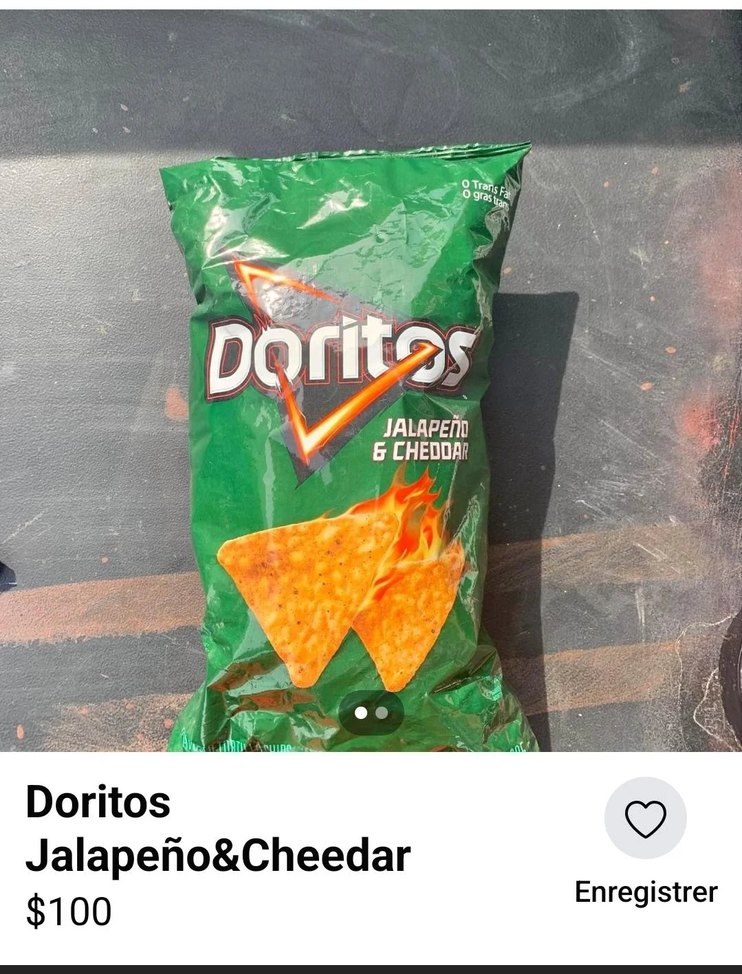 Se me antojaron unos Doritos bien picantes - meme