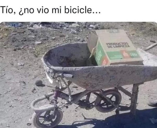 Bicicarretilla - meme