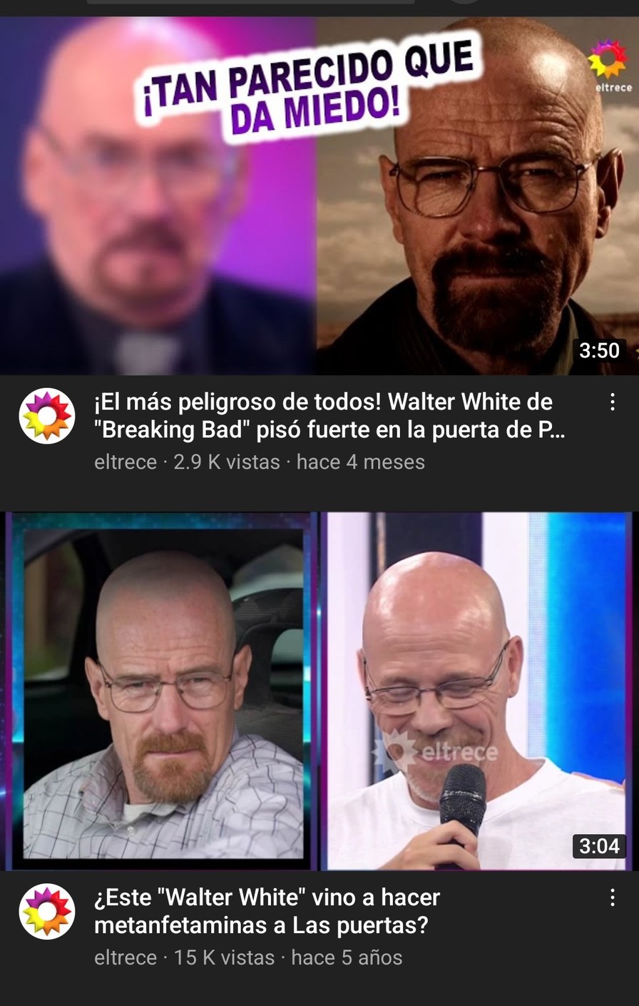 Walter sali en la tele - meme