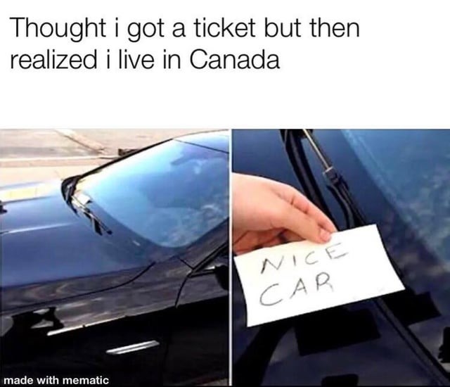 Wholesome canadian people - meme