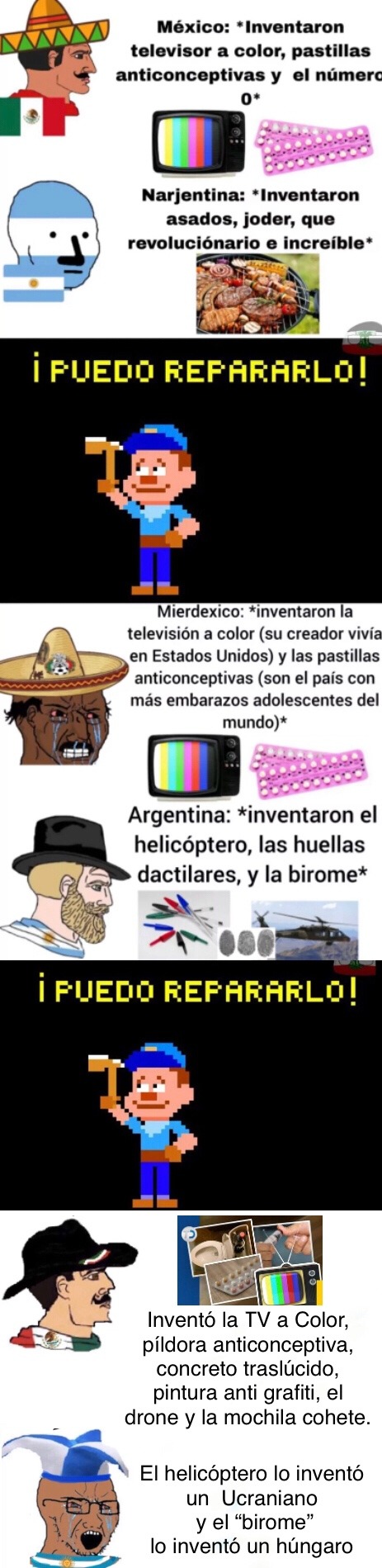 Inventos latinoamericanos - meme