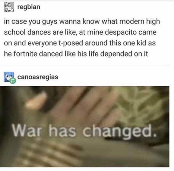 War has changed. - meme