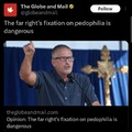 Hating pedos makes you a far right extremist