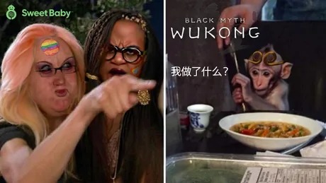 Sweet baby inc vs Black Myth Wukong - meme