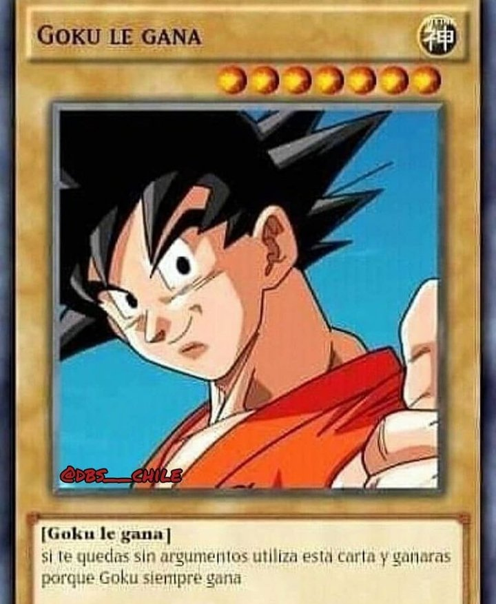 Goku le gana - meme