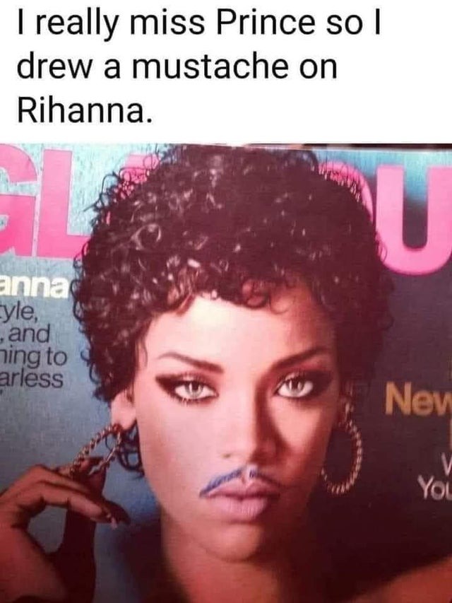 Rihanna and Prince - meme