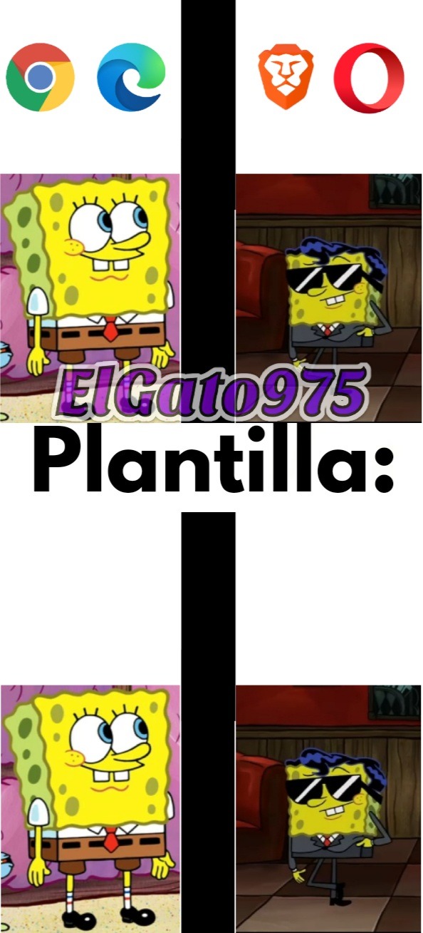 Navegadores + Plantilla nueva - meme