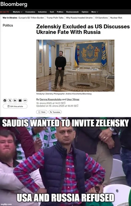 Zelensky excluded meme news