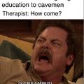 I'm terrified of giving sex education to cavemen