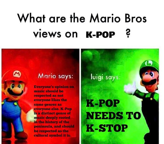 I agree with red Luigi - meme