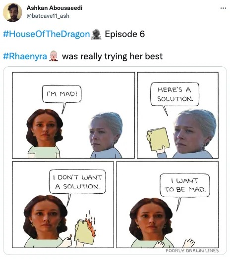 rhaenyra and alicent episode 6 meme