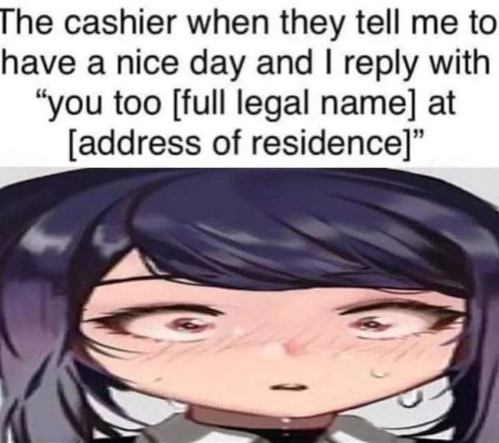 Average cashier experience - meme