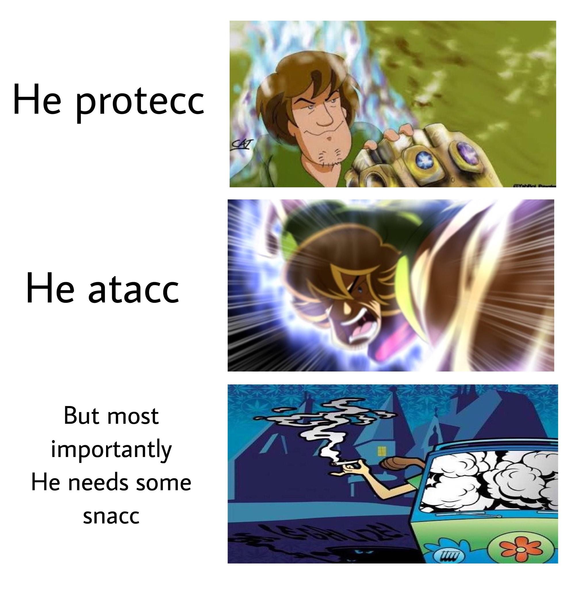 Like, who needs pity for mortals when you could have scooby snaccs - meme