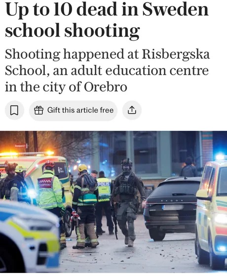 Sweden school shooting meme news