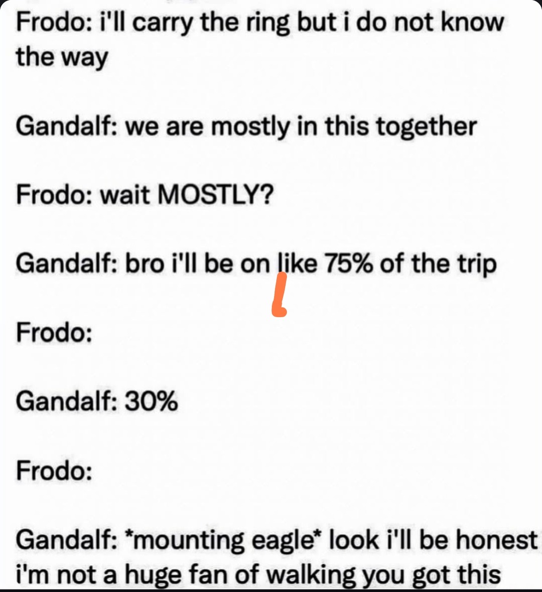 gandalf hard dipped the quest - meme