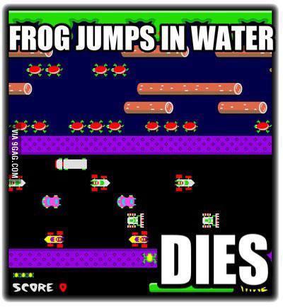 Frogger Logic - meme