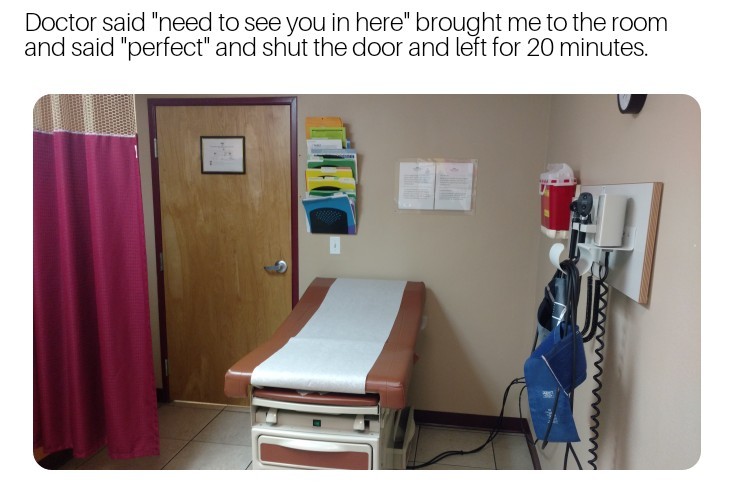 I was laughing too much during my sister's checkup - meme