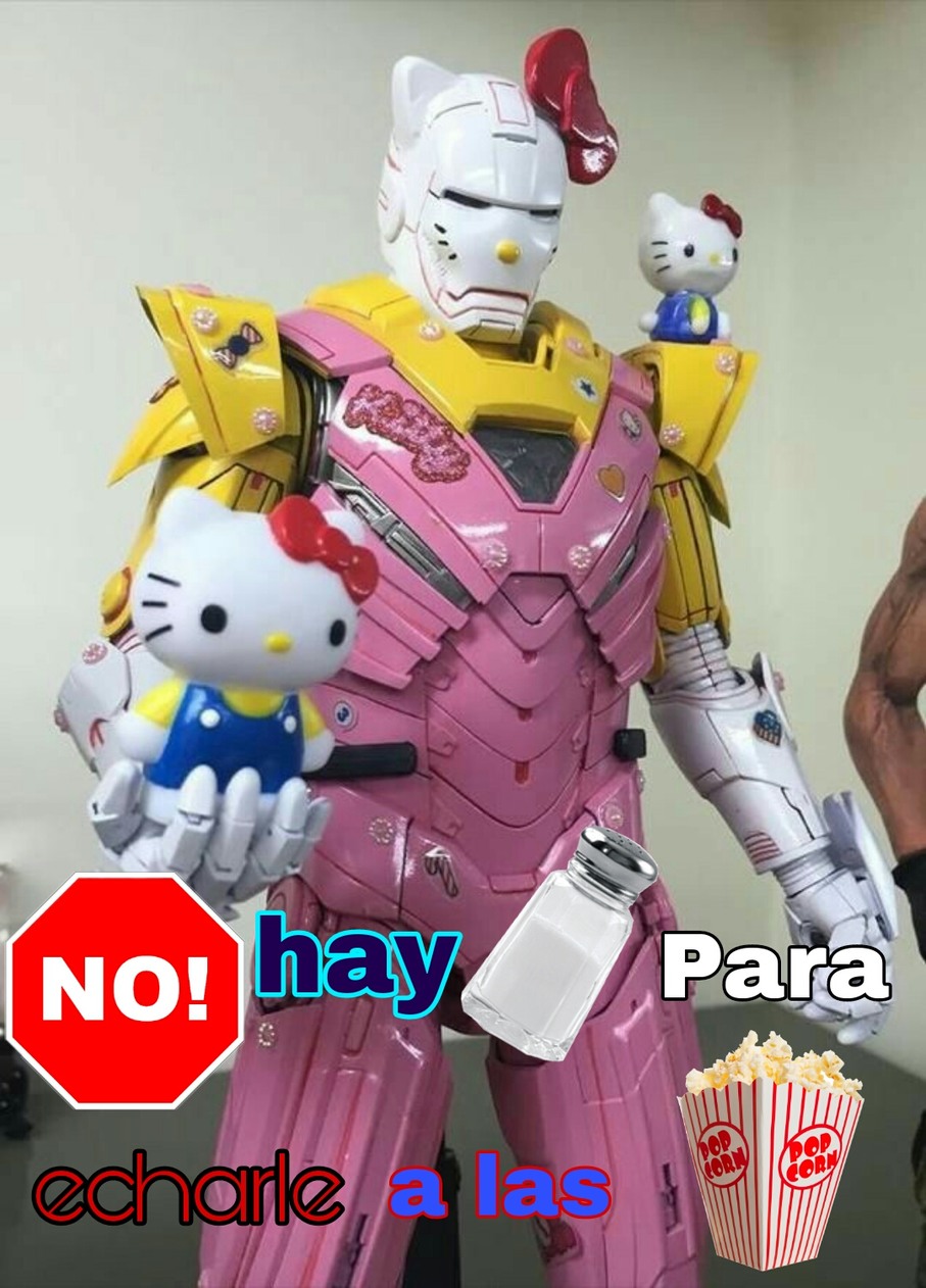 Iron man hello kitty - meme