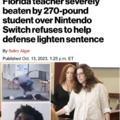 Florida teacher assaulted by autistic student over Nintendo Switch