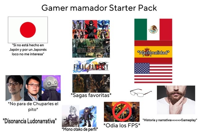 Gamer Starter pack - meme